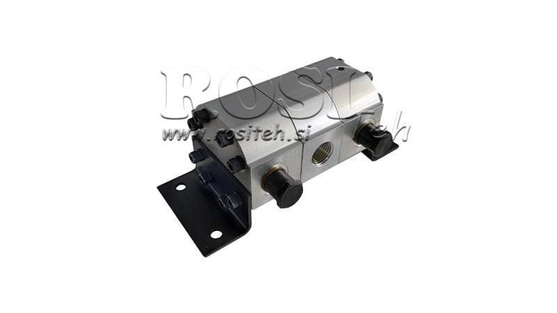 HYDRAULIC GEAR PUMP FLOW 2/1 (6.4-13.2lit - max.240bar) 3.1cc/SEG