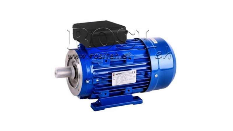0.25kW-ELEKTRISK MOTOR MY 63 2-2_2780rpm 1Fase fodflange-B14