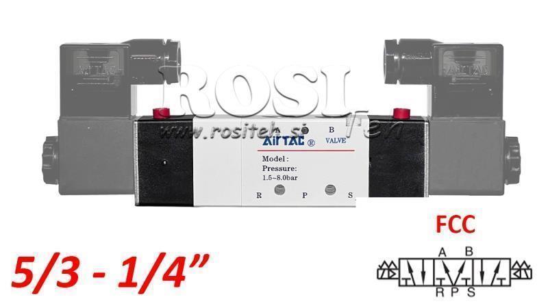 ΠΝΕΥΜΑΤΙΚΗ ΗΛΕΚΤΡΟΝΙΚΗ ΒΑΛΒΙΔΑ 5/3 BISTABLE 1/4 PRT-0853-FCC