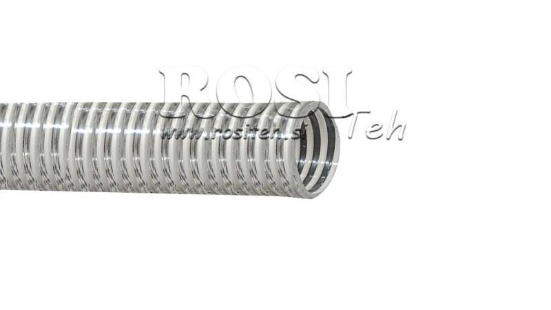 PVC TUBO DI ASPIRAZIONE CON SPIRALE 25mm - max. 8Bar