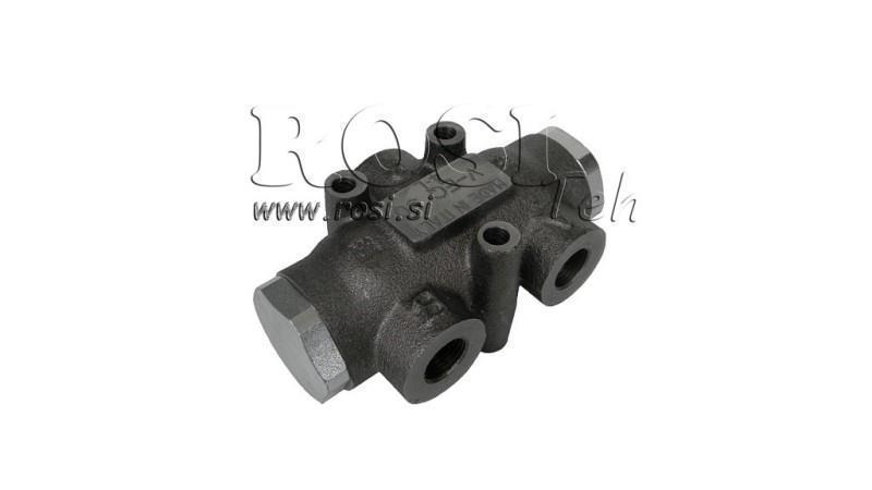 IDRAULICO VALVOLA DIVISORE DI FLUSSO V01002 6 - 10 lit - 3/8 - 250 bar (max.300 bar) V-EQ15