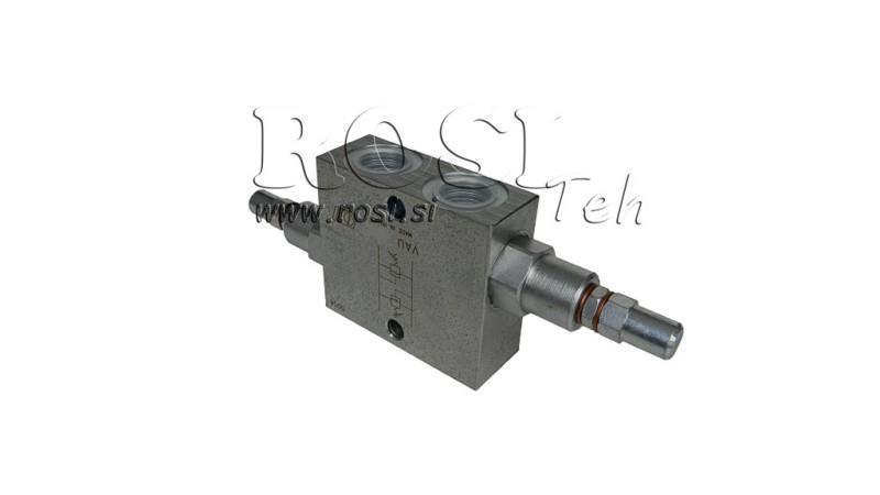 HYDRAULIC PRESSURE REGULATOR DOUBLE VAU 3/8 10-180 BAR