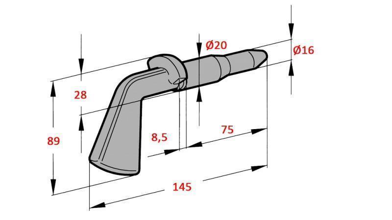 PIN FI18-22 FOR TIPPING TRAILER BALL