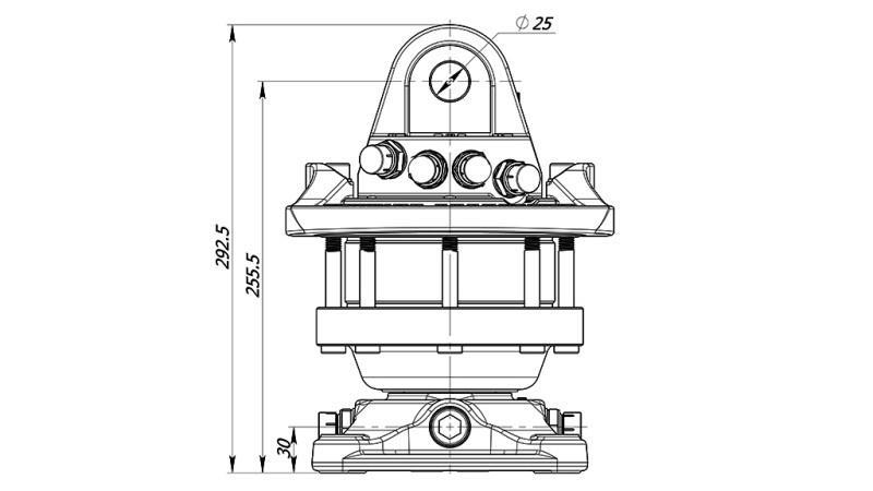 HYDRAULICKÝ ROTÁTOR 4500/2250 KG S PRÍRUBOU