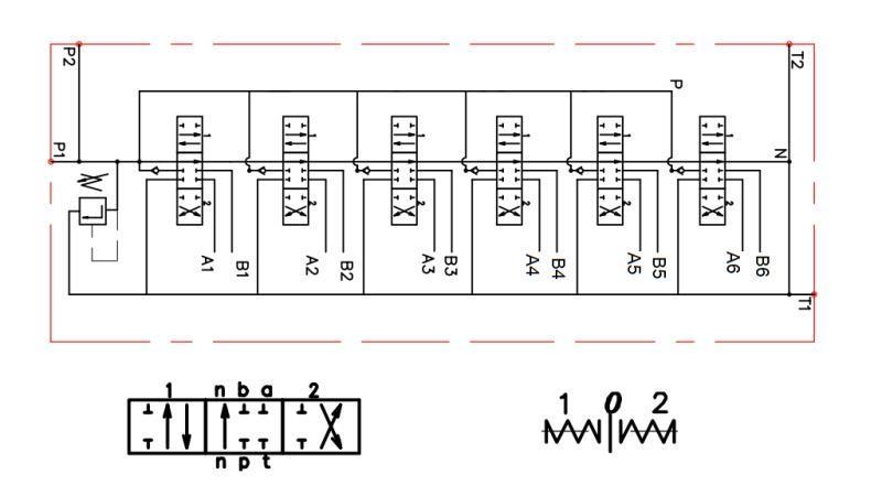 HIDRAULIČNI VENTIL 6xPC70