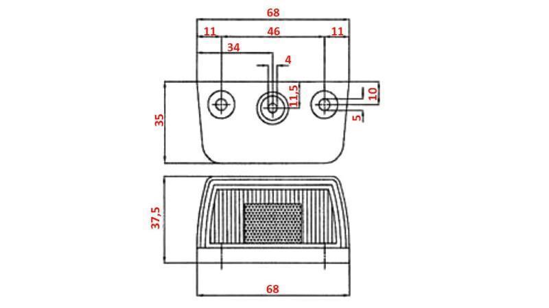 LICENSE PLATE LIGHT 12/24V - LED