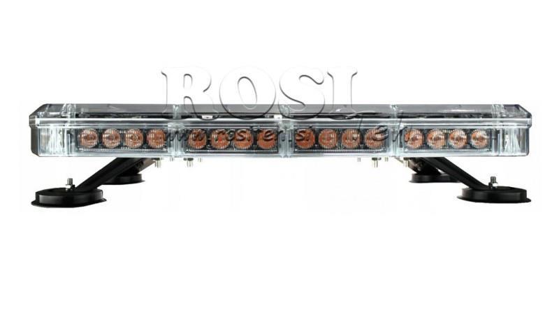 LED MÁGNESES STROBOSZKÓPOS FORGÓ FÉNY 56 LED 156W 12V-24V