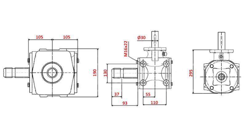 ΓΩΝΙΑΚΟΣ ΜΕΙΩΤΗΣ 1:1.56 (56HP-43kW)