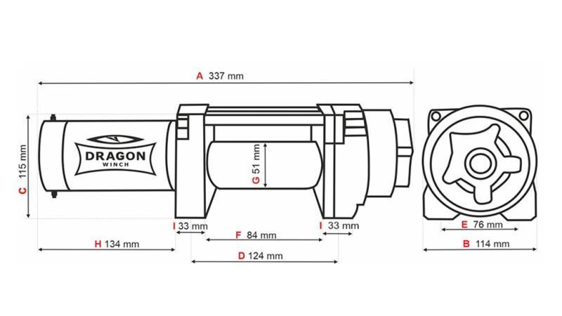 12 V ELEKTROMOS CSÖRLŐ DWH 4500 HD - 2041 kg - SZINTETIKUS KÖTEL