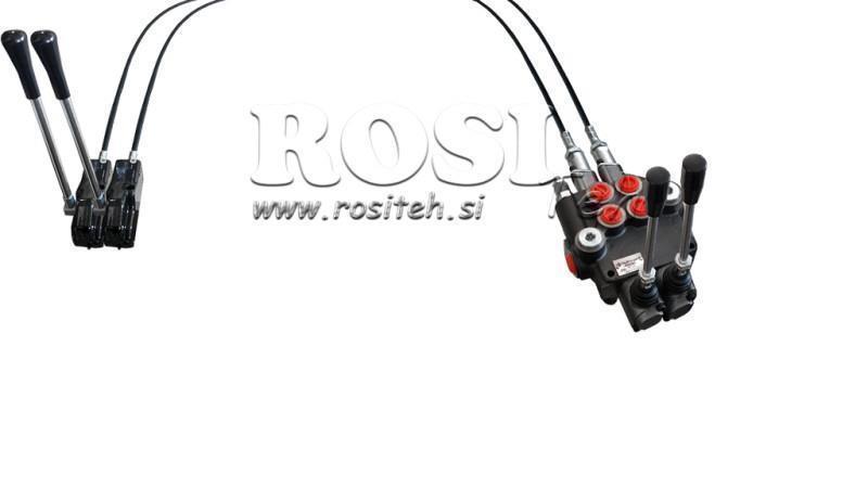JOYSTICK KAKSOISVIPU 2.5 m HYDRAULINEN VENTTIILI 2xP40 litraa.