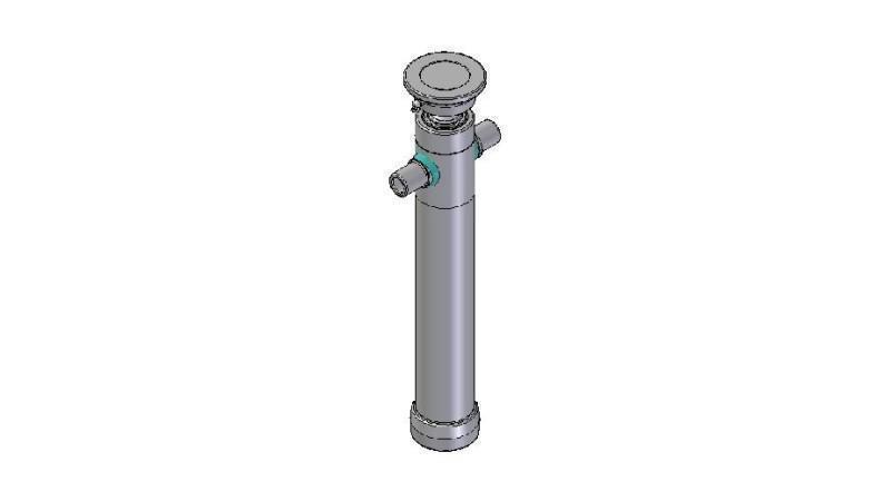2025S -TELESCOPISK CYLINDER STANDARD/BOLL 2 STEG SLAG 895 DIAMETER 80