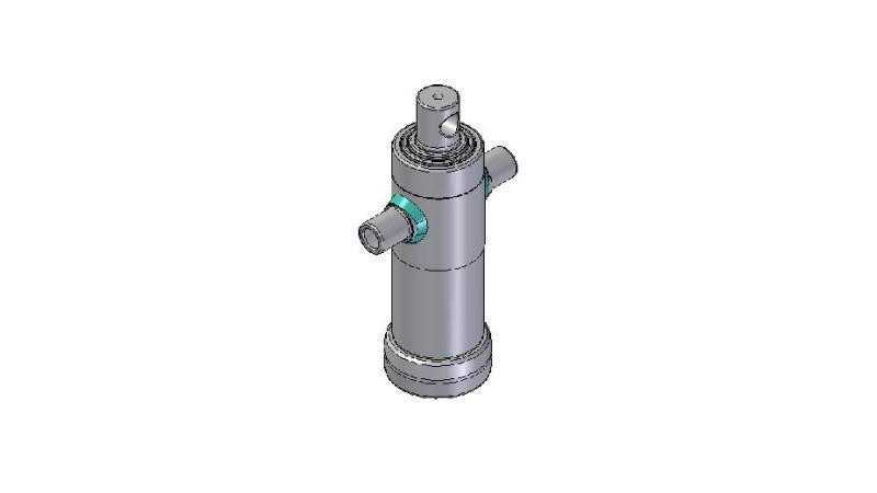 2032F -TELESKOPZYLINDER STANDARD/BOHRUNG 3 STUFEN HUB 593 DURCHMESSER 95