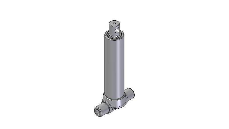 2521F -TELESCOPIC ZYLINDER UNTERE – LOCH 2 STUFEN HUB 525 DURCHMESSER 80