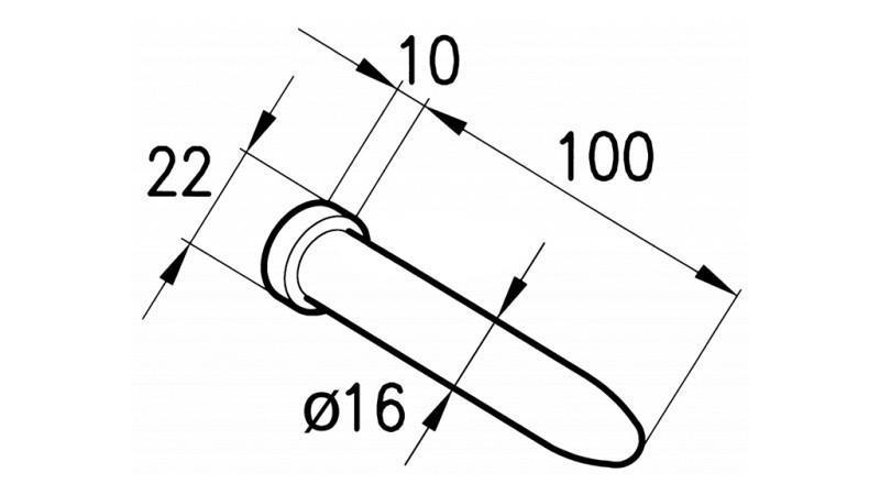 SZEG fi16 mm ROMA tartó