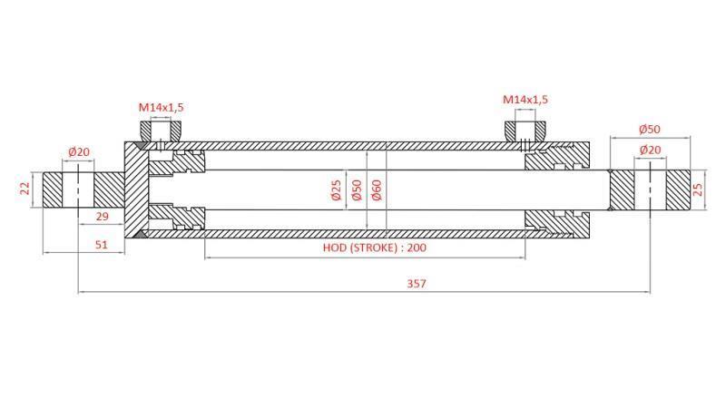 HYDRAULIKLENKZYLINDER SAME OEM-264.6342.4/11