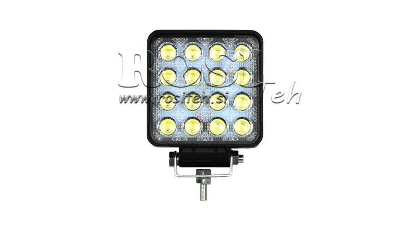 LED PRACOVNÁ LAMPA - SVETLO 16 LED 48W 12V-24V