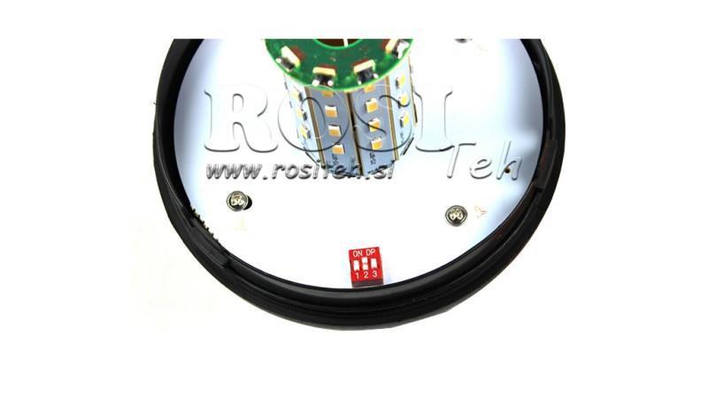 LED RÓTÁCIÓS LÁMPA GOMBA 12V-24V