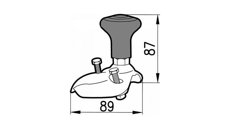 STANDARD KNOB FOR STEERING WHEELS DIAMETER: 360 - 390 - 400 - 435