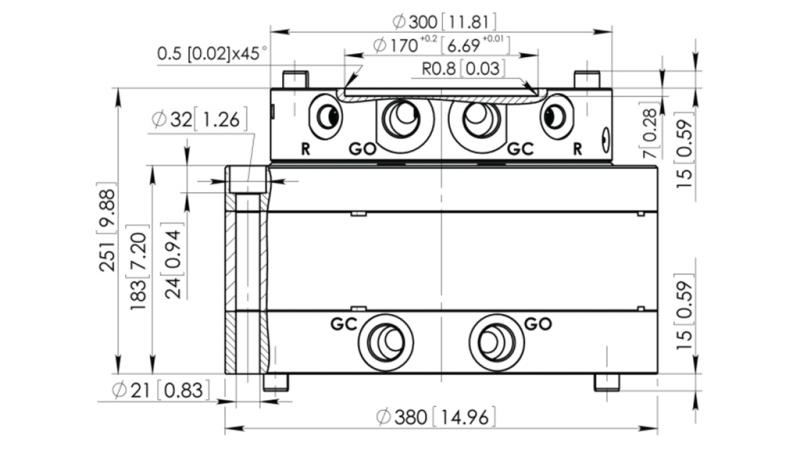 HIDRAVLIČNI ROTATOR CPR15-01 55000/15000 KG