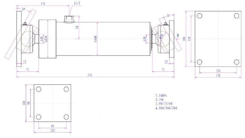 TELESKOOPPISYLINTERI 3 LAAJENTAMINEN  805MM K3B-7T