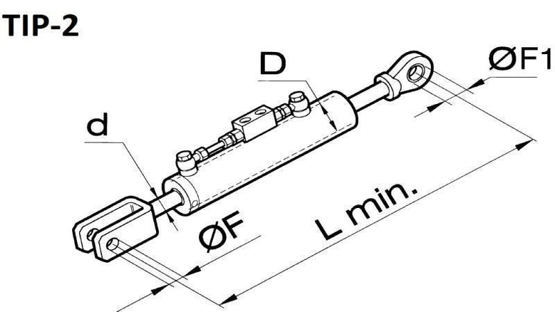 HIDRAULIKUS EMELŐ FŰGGESZTŐKAR  - MASSEY FERGUSON 50/30perc.380 tip (2) fi 18/19