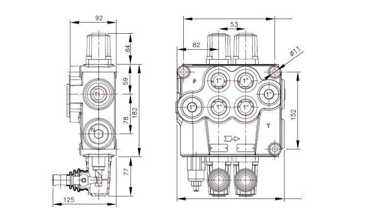 ZAWÓR HYDRAULICZNY 2xP120