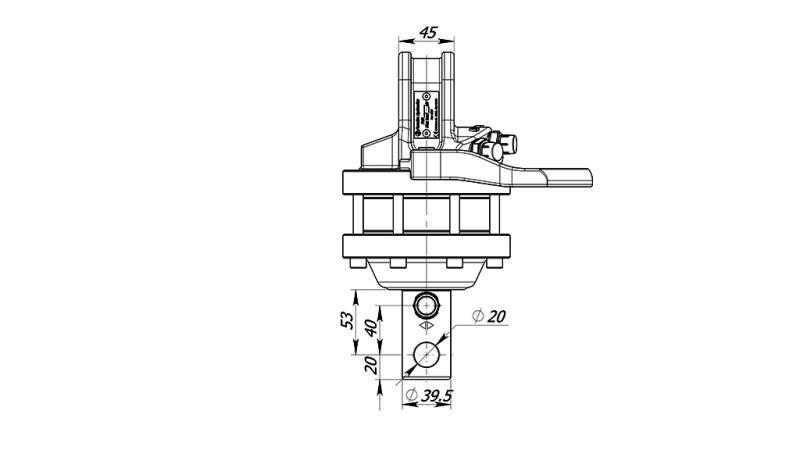 HIDRAULIKUS FORGATÓ 1000/500 KG TENGELY