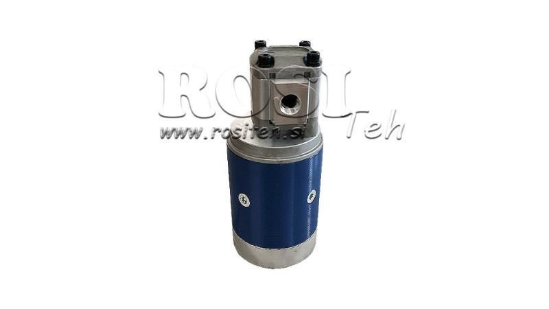 HYDRAULIC ASSEMBLY WITH HYDRAULIC PUMP GR.1 + ELECTRIC MOTOR 12V 1,6kW = 2,5cc - 6,6lit