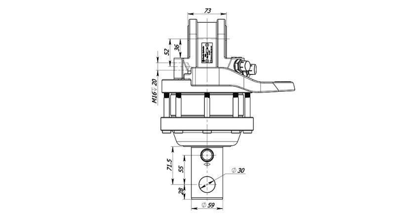 HIDRAULIČNI ROTATOR 4500/2250 KG SA OSI