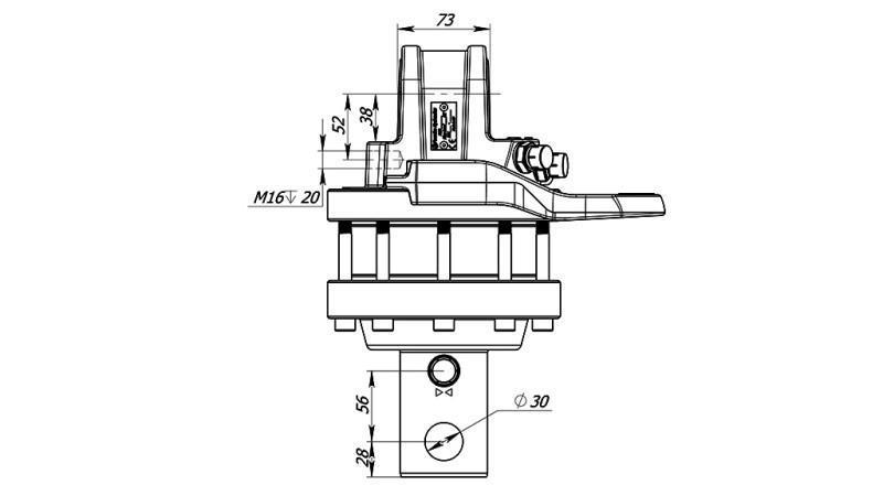 HIDRAULIKUS FORGATÓ 5500/3250 KG TENGELY