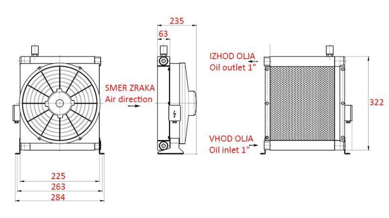 ECO CHLADIČ OLEJA DC 12V 30-100 LIT