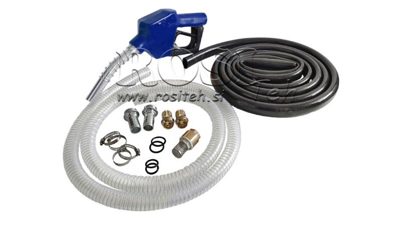 BOMBA DE COMBUSTIBLE DIÉSEL 600W 40 l/min CON MEDIDOR Y PISTOLA DE DISPENSACIÓN