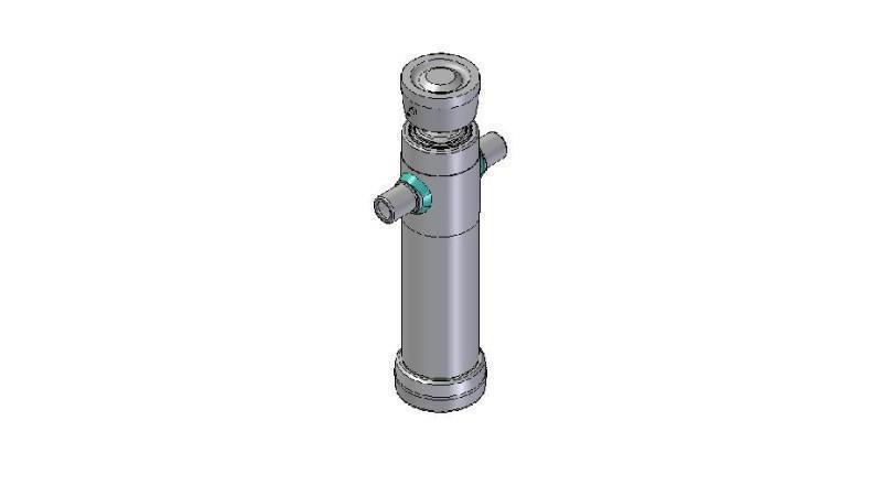 3022S -CYLINDER TELESKOPOWY STANDARD/KULKA 2 ETAPY SKOKU 595 ŚREDNICA 95