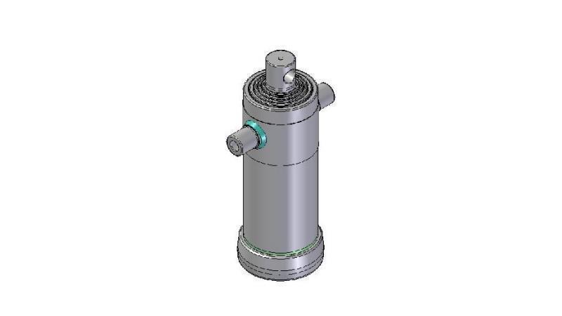 3058F -TELESKOPZYLINDER STANDARD/LOCH 5 STUFEN HUB 1625 FI 152