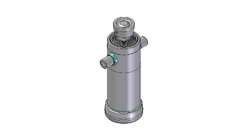3058S -TELESCOPIC CYLINDER STANDARD/BALL 5 STAGE SLAG 1625 DIAMETER 152