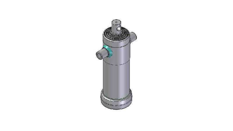 3094F -TELESCOPIC CYLINDER STANDARD/HOLE 5 STAGES STROKE 1490 FI 124