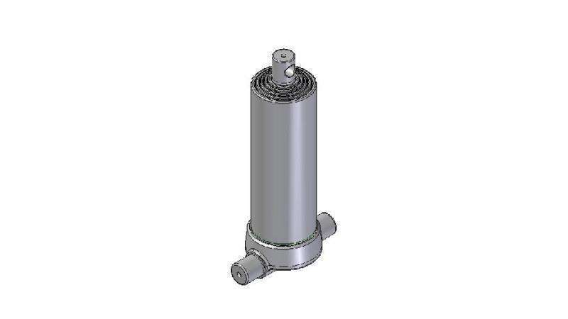 3594F -TELESCOPIC ZYLINDER UNTERE – LOCH 5 GRAD HUB 1490 FI 124