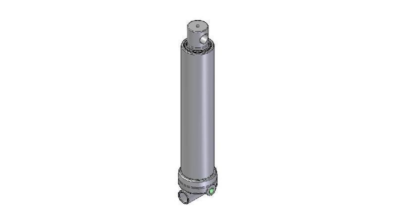 2624F -TELESCOPIC CYLINDER HOLE/HOLE 2 EXTENSIONS STROKE 795 Dia.80