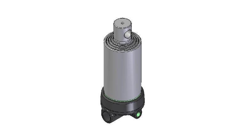 3641F -CILINDRU TELESCOPIC GĂURIT - GĂURIT 4 TREPTE CĂLĂTORIE 670 FI 124