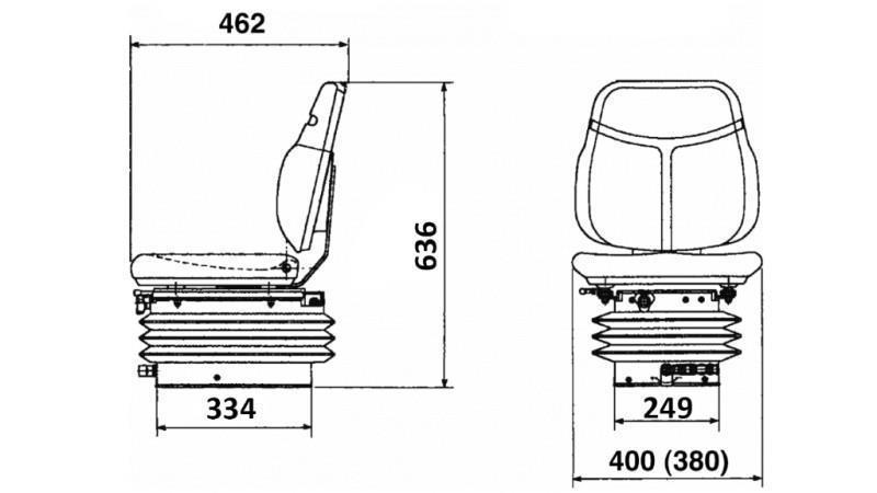 TREKKERZIT AIR SUSPENSIE STOF