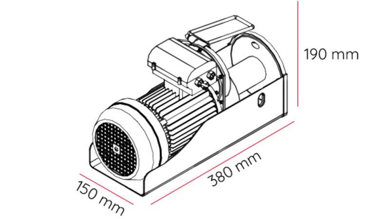 ELEKTRYCZNA WCIĄGARKA 230 V DWI 300/600 kg