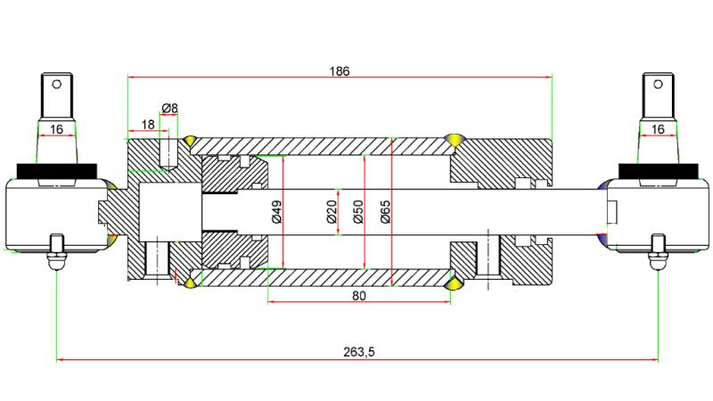 HIDRAULIKUS KORMÁNY HENGER JOHN DEERE  OEM-AM147173, AM118795