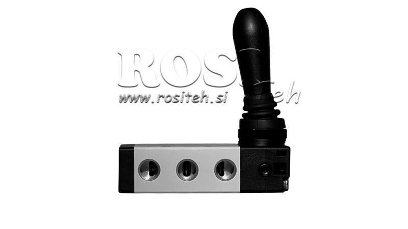 PNEUMATIC MANUAL VALVE 5/3 3/8 PRT-0852-ARR MANUAL RETURN