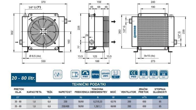 OLAJHŰTŐ AC 230V HY01601 20-80 LIT