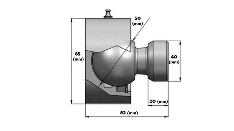 SFERA PER CILINDRO FI40