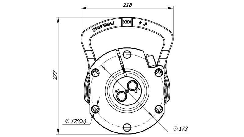 HIDRAULIČNI ROTATOR 5500/3250 KG SA PRIRUBNICOM