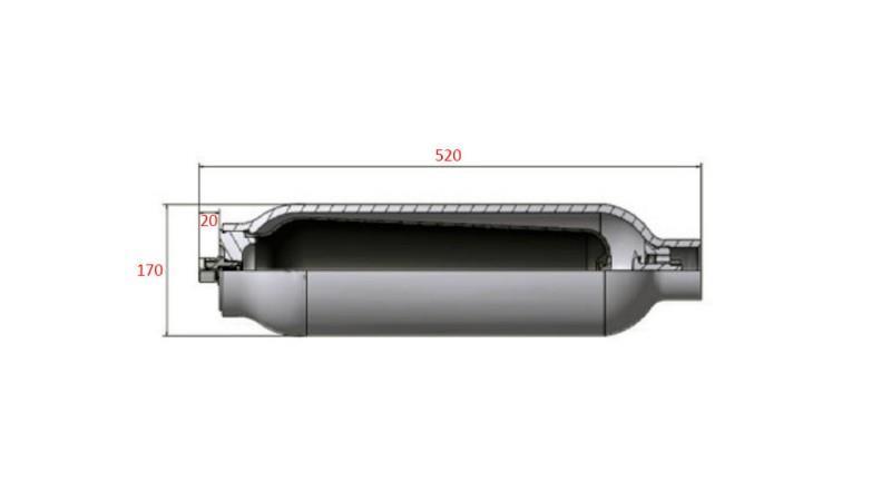 ACCUMULATORE IDRAULICO 6.5 LIT