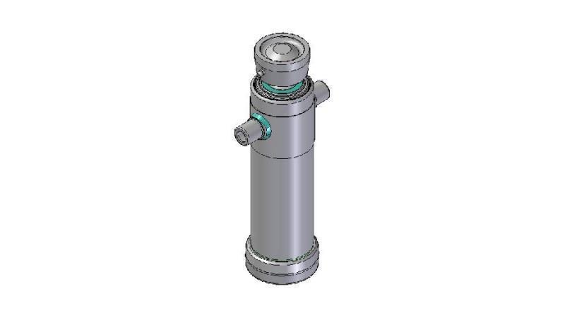 4023S -TELESCOPIC ZYLINDER STANDARD/KUGEL 2 STUFEN HUB 695 DURCHMESSER 124