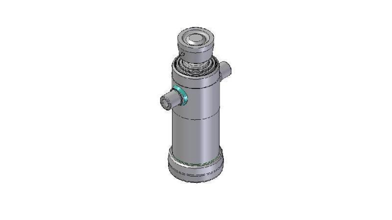 4031S - TELESCOPISK Sylinder STANDARD/KULE 3 TRINN SLAG 743 DIAMETER 124