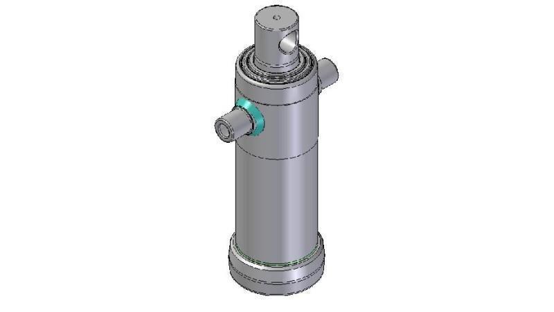 4034F -CILINDRU TELESCOPIC STANDARD/GAURĂ 3 ETAPE CUSCĂ 1043 DIAMETRU 124